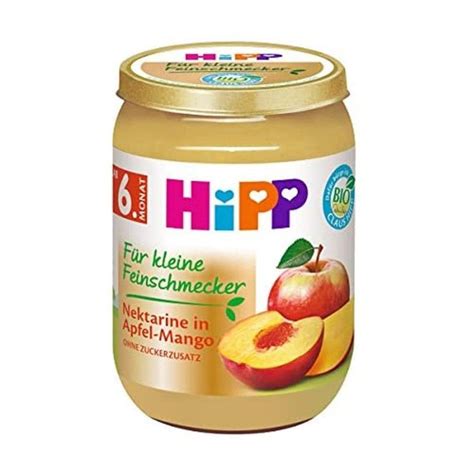 HiPP für kleine Feinschmecker Nektarine in Apfel Mango ohne