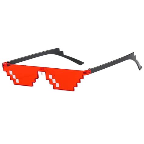 Wholesale Unisex Thug Life Party Sunglasses 8 Bits Style Pixel Mosaic Mlg Photo Props Glasses