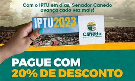 Prefeitura De Senador Canedo Concede De Desconto No Iptu