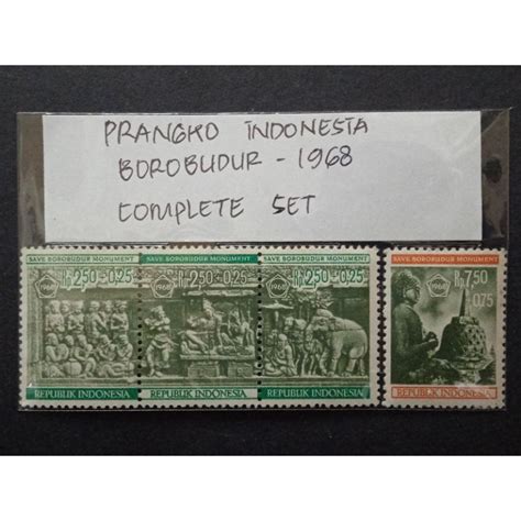 Jual Prangko Indonesia Seri Borobudur Tahun 1968 Lengkap Shopee