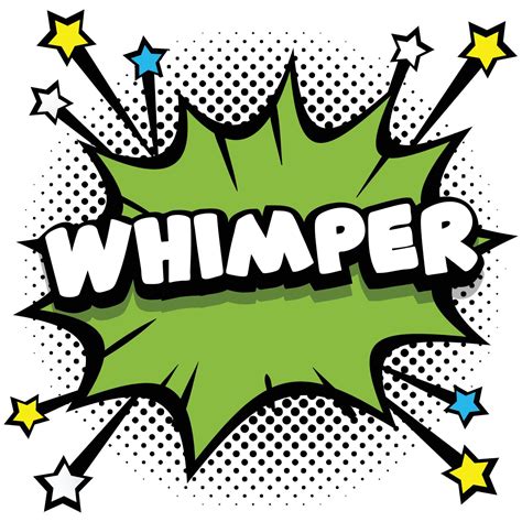 whimper Pop art comic speech bubbles book sound effects 12964569 Vector ...