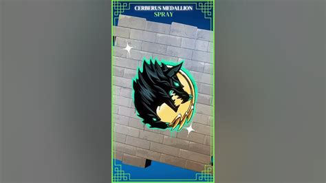 Fortnite Spray Cerberus Medallion Spray Uncommon Youtube