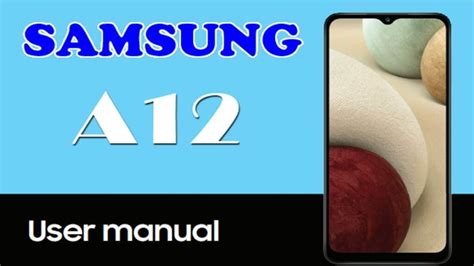 Samsung Galaxy A12 User Manual Guide Pdf