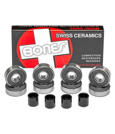 Shop Bones Bearings Swiss Ceramics Bearings Black Online Skatedeluxe