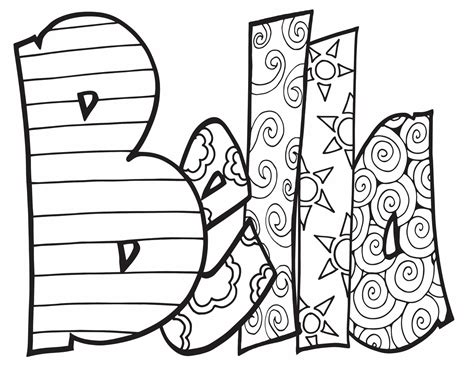 Bella Free Printable Coloring Page — Stevie Doodles