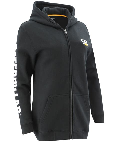 Caterpillar Cat Womens Trademark Banner Full Zip Split Kangaroo