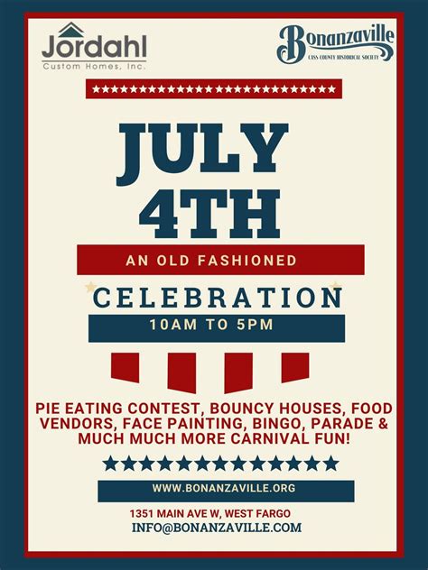 4th Of July-An Old Fashioned Celebration at Bonanzaville!, 1351 Main ...