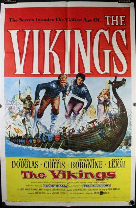 The Vikings Original Norwegian Vintage Action Adventure Movie Theater