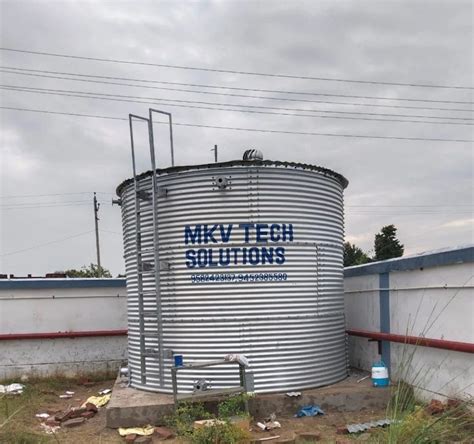 MKV TECH Zincalume Fire Water Tank For Industrial Capacity 100000 L