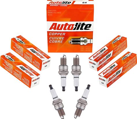 Autolite Copper 64 Bujías de Repuesto Automotriz con Resistencia de