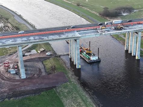 Huntebrücke in Oldenburg Abriss läuft Erstes Loch in der Fahrbahn