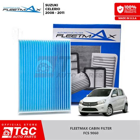 Fleetmax Cabin Filter Aircon Cleaner SUZUKI CELERIO 2008 2011 FCS