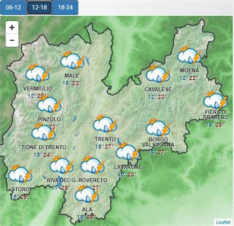 Meteotrentino Oggi E Domani Ancora Temporali E Raffiche Di Vento