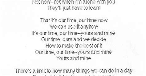 AladdinFoot: “Our Time” - lyrics and lead sheet