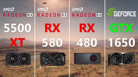 RX 5500 XT Vs RX 580 Vs RX 480 Vs GTX 1650 Test In 7 Games YouTube