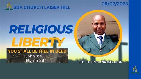 SDA CHURCH LAISER HILL RELIGIOUS LIBERTY SABBATH FELLOWSHIP II