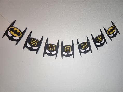 Batman Banner, Batman Birthday Banner - Etsy