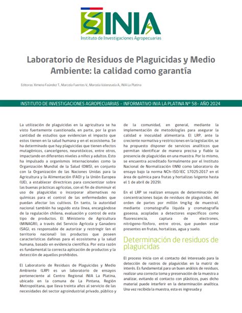 Nueva publicación destaca trabajo del Laboratorio de Residuos de