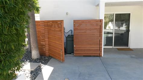 horizontal wood fence pool equipment enclosure #2 - WoodFenceExpert.com