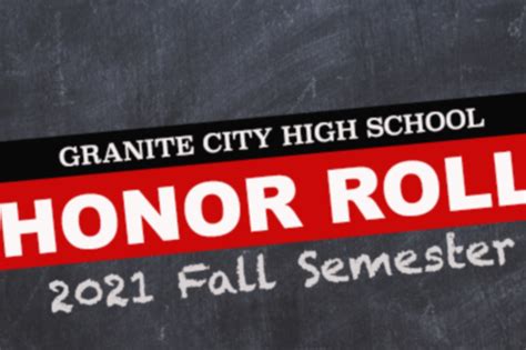 Gchs Announces 2021 Fall Semester Honor Roll