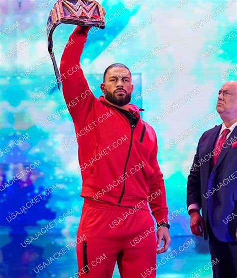 WWE 2022 Roman Reigns Tracksuit Leati Joseph Track Suit