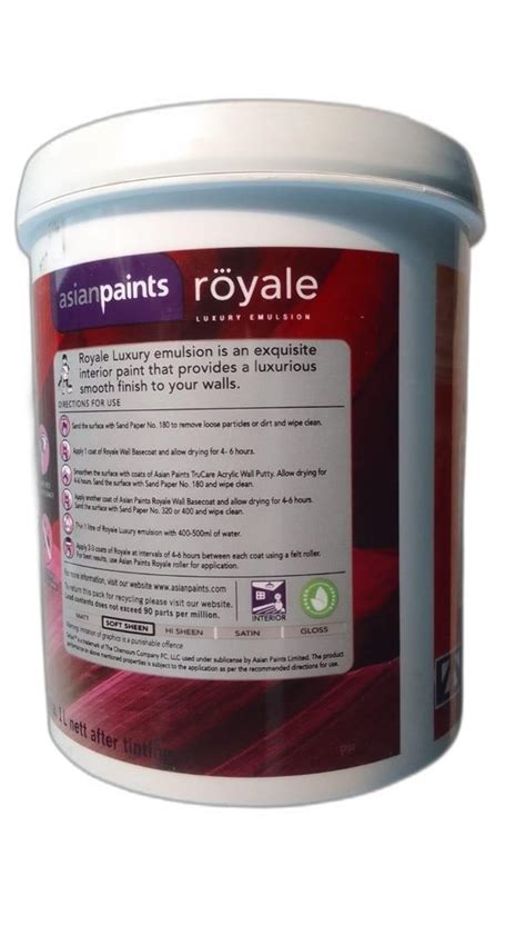 Asian Royale Luxury Emulsion Paint Ltr At Rs Bucket In Aligarh