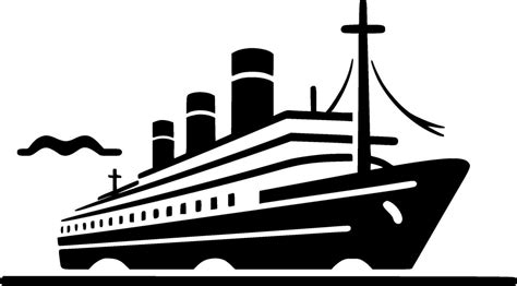 Cruise Minimalist And Simple Silhouette Vector Illustration 25738372