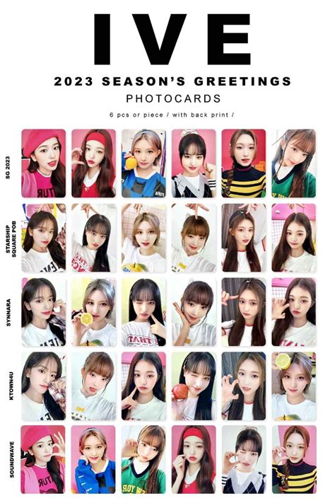 Ive Season S Greetings Photocard Read The Description Hobbies