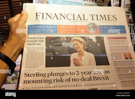 Financial Times Newspaper Front Page Hi Res Stock Photography And