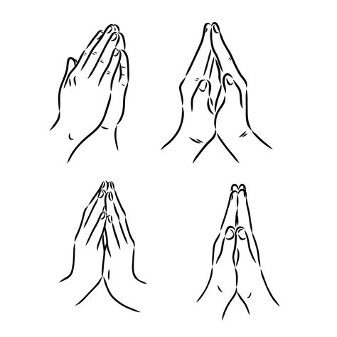 Premium Vector Hands Folded In A Prayer To God Hands Folded In Prayer Vector