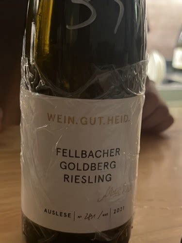 Weingut Heid Fellbacher Goldberg Riesling Auslese Vivino US