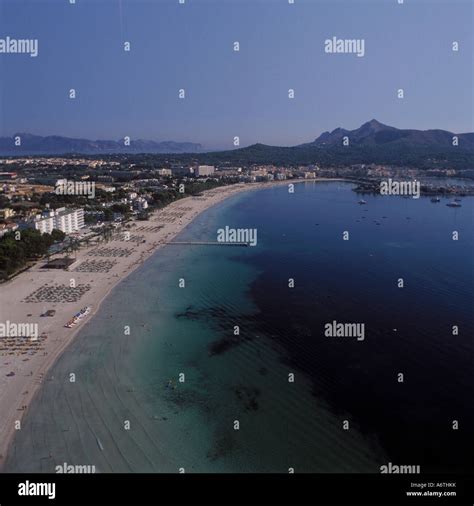 Aerial View Puerto Alcudia Beach Hi Res Stock Photography And Images