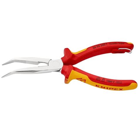 Knipex T Mm Angled Long Nose Pliers With Cutter And