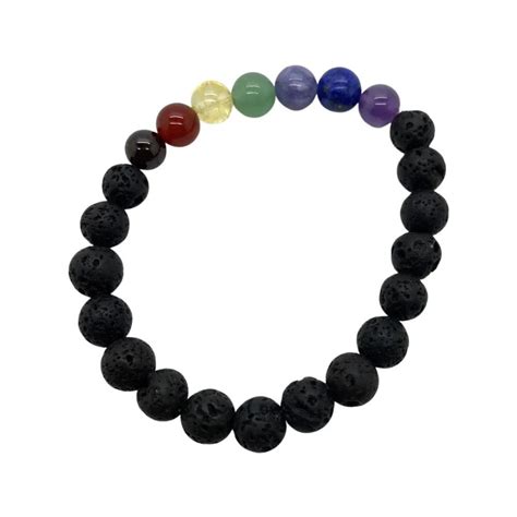 Chakra Armband Lavastein Schmuck Edelstein Mit Perlen Yoga