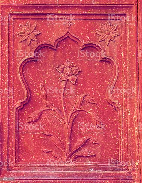 Red Fort Architecture Detail Stock Photo - Download Image Now - 2015 ...