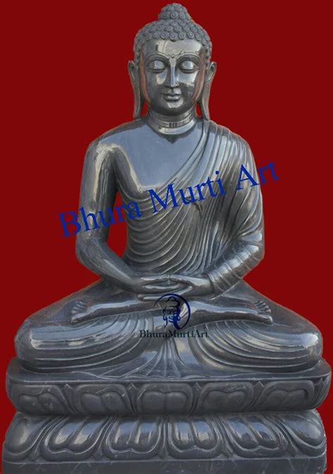 Jaipurcrafts Handmade Black Stone Buddha Statues Sizedimension 4832