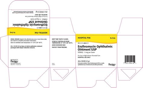 Erythromycin Ophthalmic Ointment Fda Prescribing Information Side