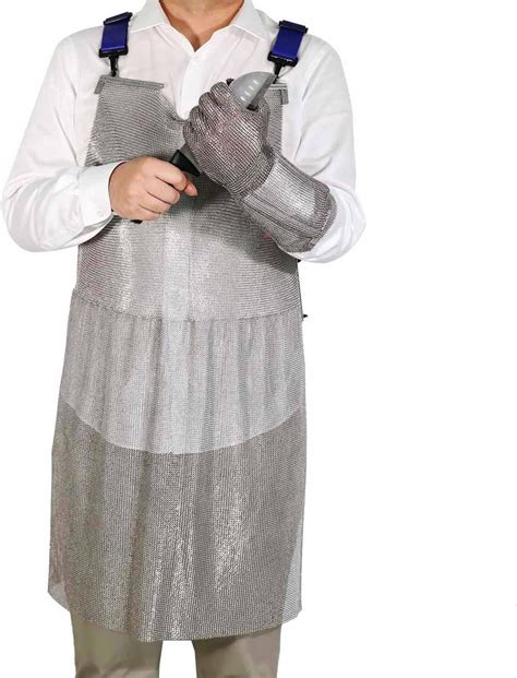 Amazon Reton Ppe Chainmail Apron With Long Sleeve Chainmail Glove