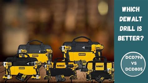 Dewalt DCD796 Vs DCD805 - Which Cordless Hammer Drill Is Better?