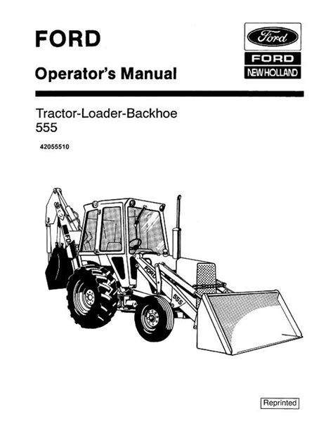 Ford 555 Tractor Loader Backhoe Manual Farm Manuals Fast