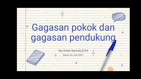 Gagasan Pokok Dan Gagasan Pendukung Dalam Bentuk Diagram Kelas 4 Sd