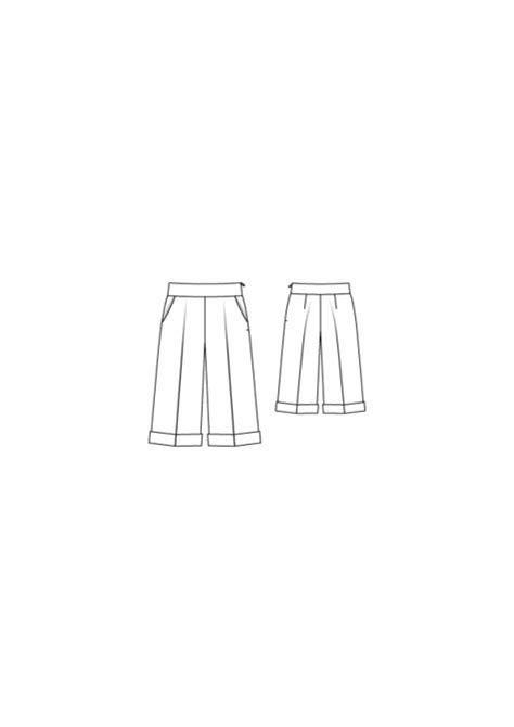 Cuffed Culottes Plus Size 112015 130 Sewing Patterns