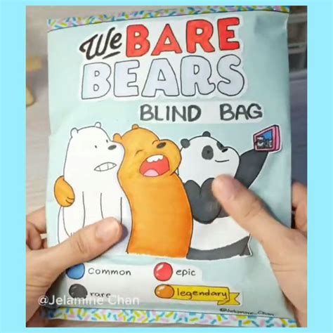 We Bare Bears Blind Bag Squishy Paper Bag Shopee Malaysia