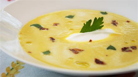 Zuppa Fredda Di Mais Con Cr Me Fra Che E Crudo Della Mesolcina Rsi