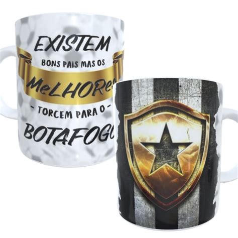 Caneca Botafogo Presente Para Pai Dia Dos Pais Existem Bons Pais