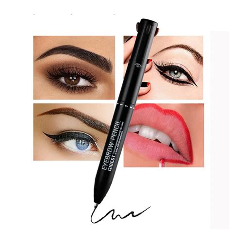 Qibest Makeup Set Eyeliner 4 In 1 Pencil Rotating Pressed Refills For