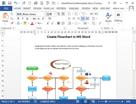 Microsoft Word Flowchart Template - FREE DOWNLOAD - Aashe