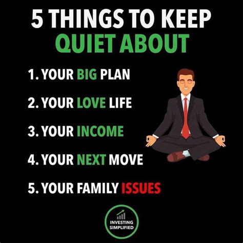 Things To Keep Quiet Inspirational Quotes Life Quotes Better Life