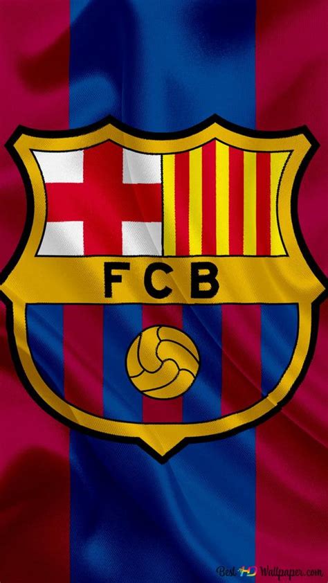 Barcelona football club logo flag 2K wallpaper download