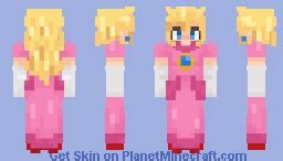 Princess Peach Minecraft Skin